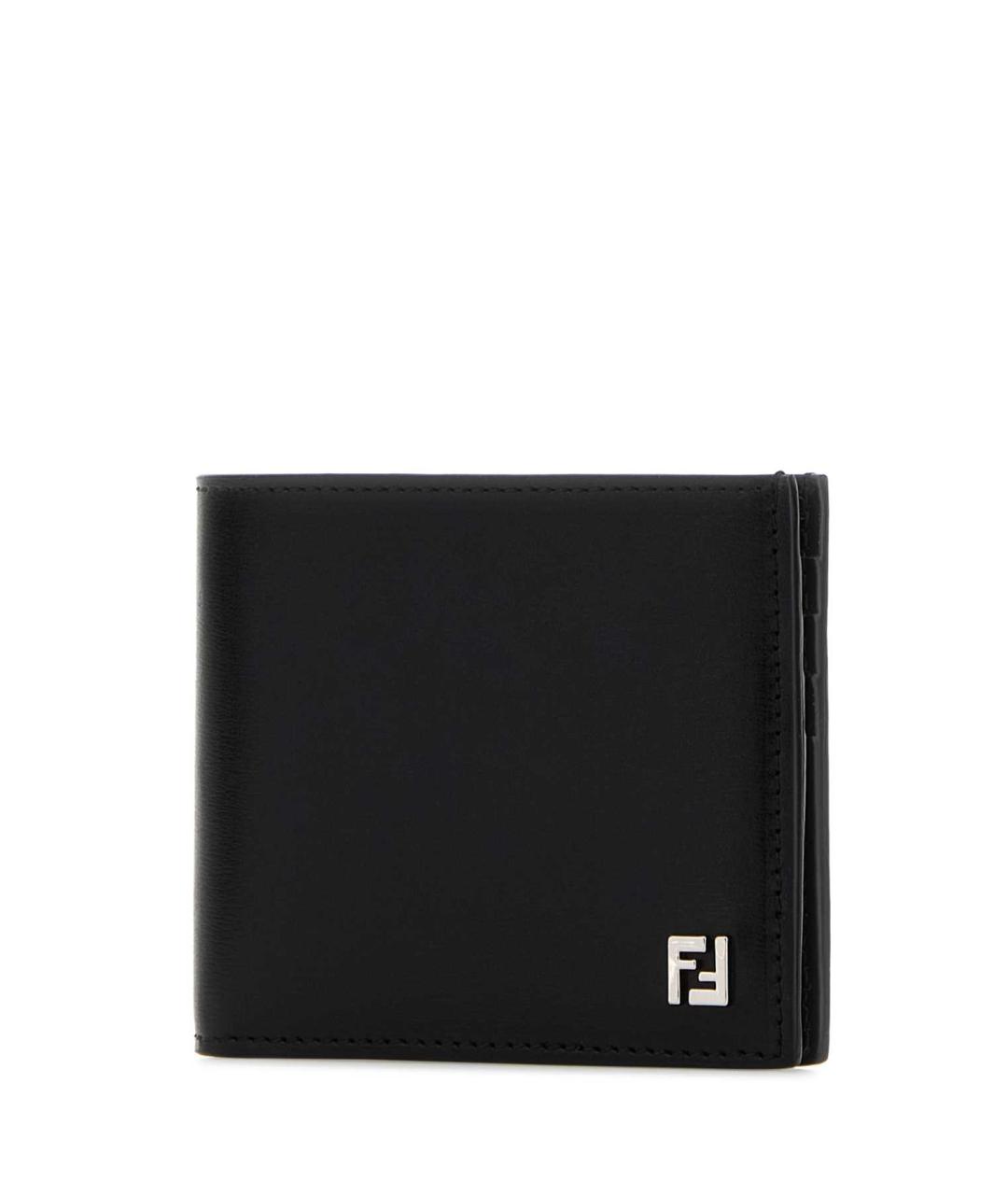 FENDI Черный кожаный кошелек, фото 2