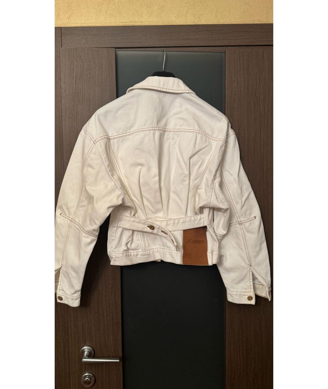 JACQUEMUS Белый деним костюм с брюками, фото 3