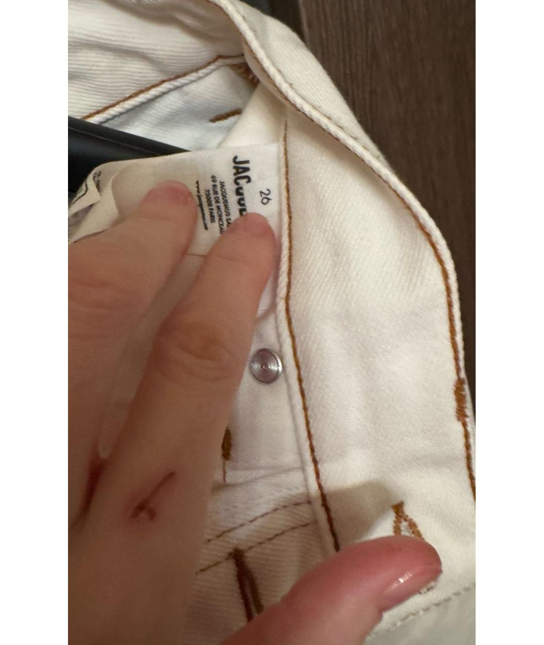 JACQUEMUS Белый деним костюм с брюками, фото 8