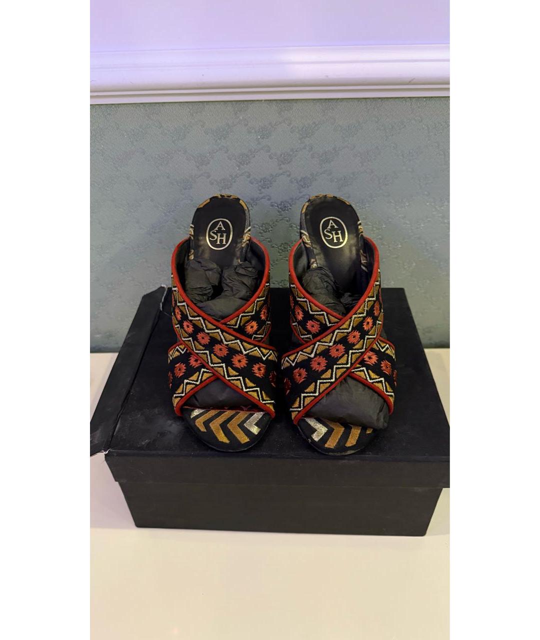 ASH Мульти текстильные мюли, фото 2