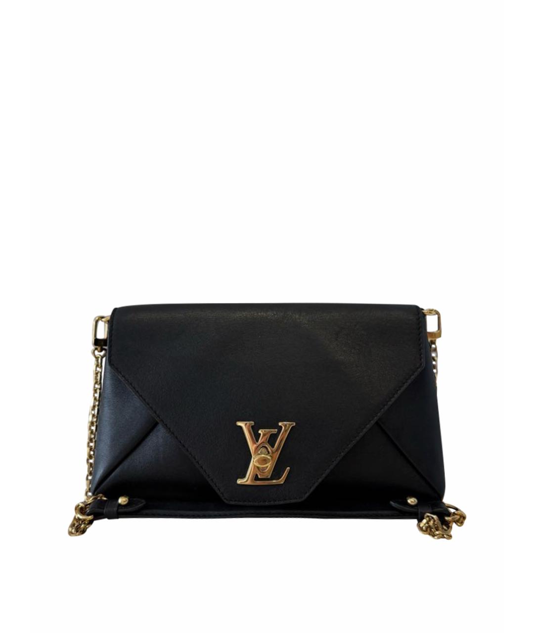 LOUIS VUITTON Черная кожаная сумка через плечо, фото 1