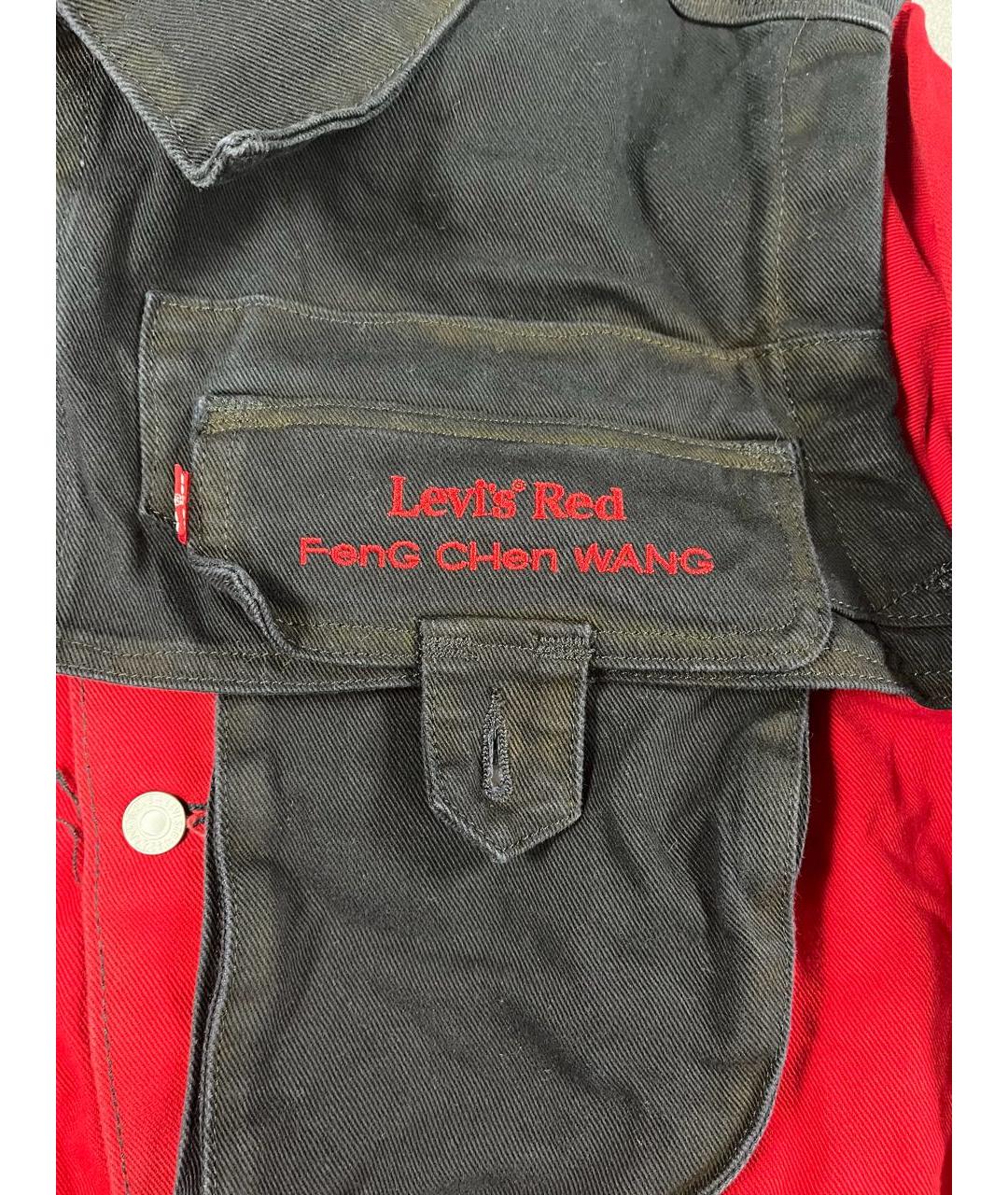 LEVI'S Красная деним куртка, фото 4
