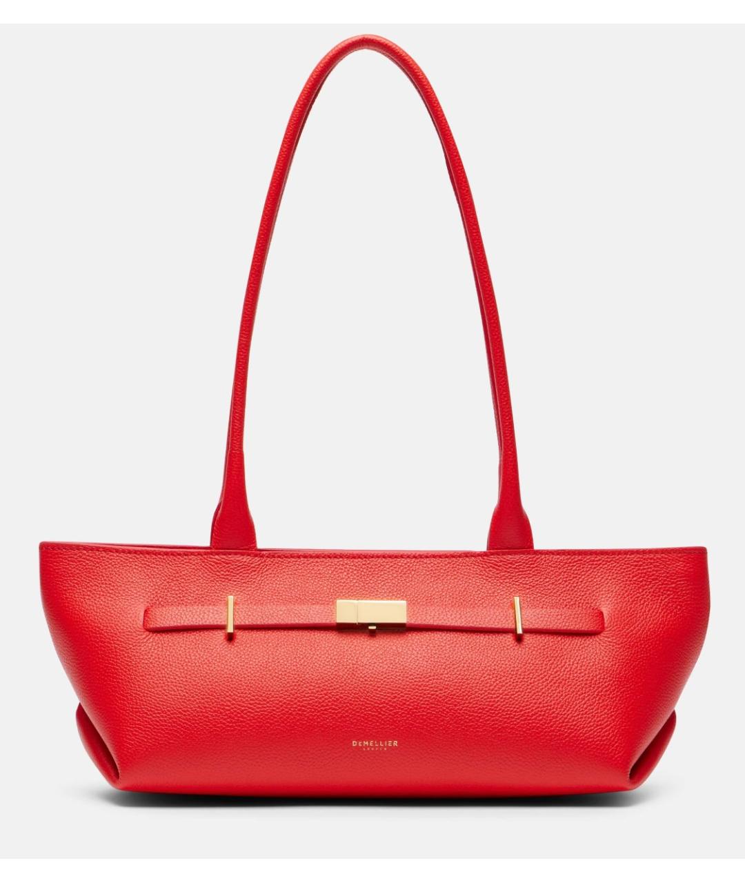 DEMELLIER Красная кожаная сумка с короткими ручками, фото 7