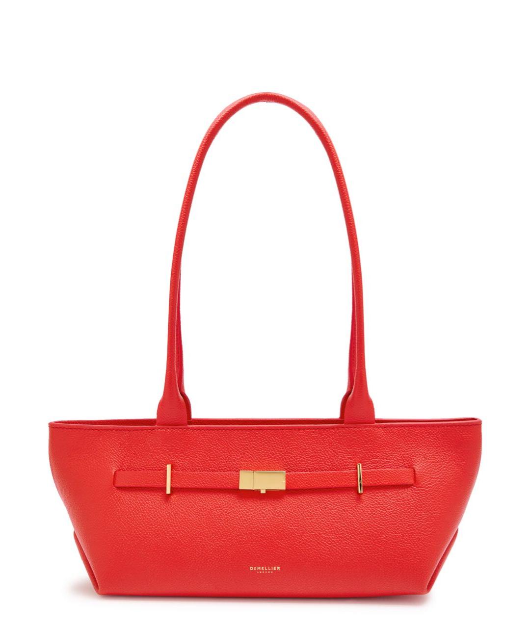 DEMELLIER Красная кожаная сумка с короткими ручками, фото 7