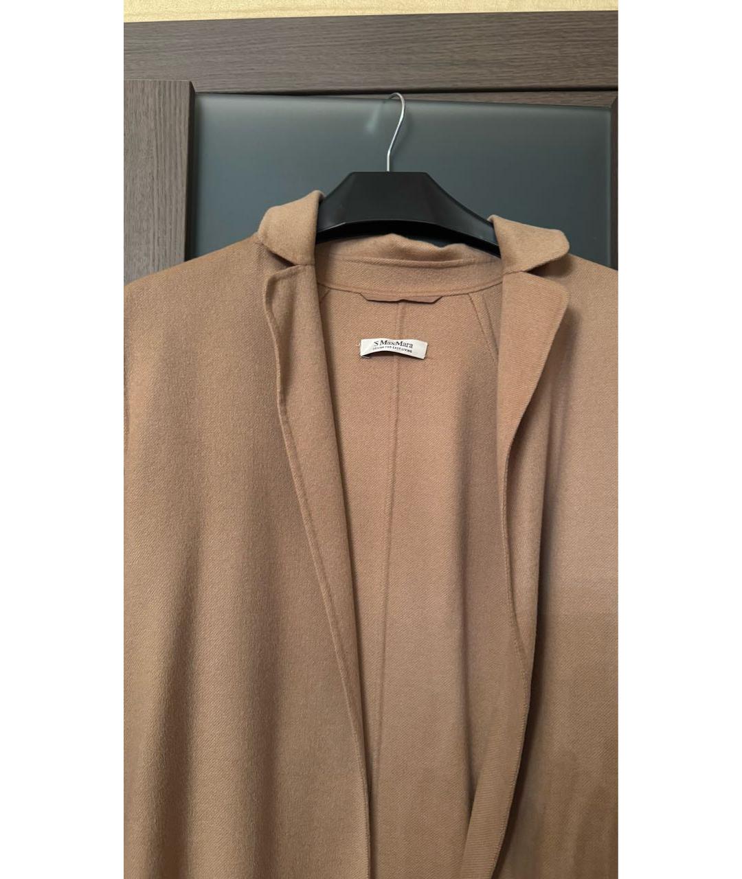 'S MAX MARA Бежевое пальто, фото 2