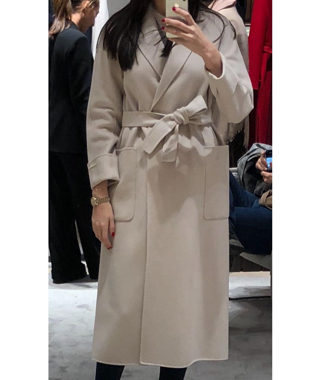 'S MAX MARA Серое пальто, фото 5