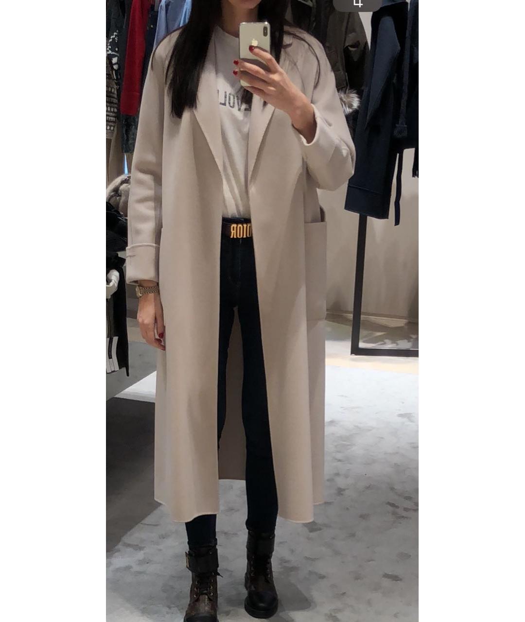 'S MAX MARA Серое пальто, фото 6