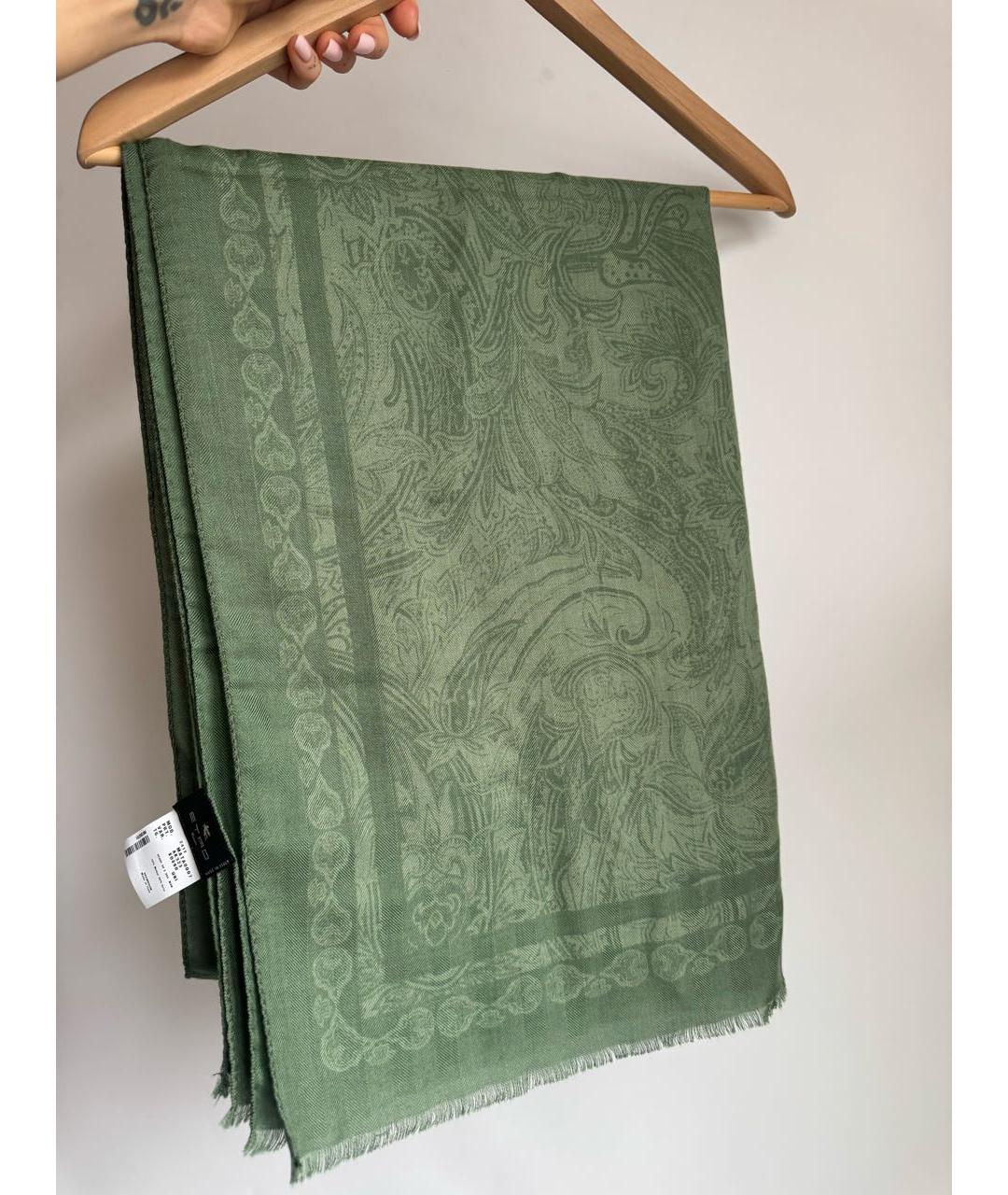 ETRO Зеленый шарф, фото 2