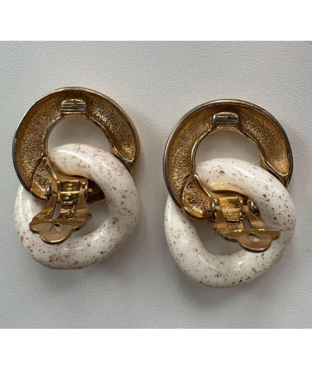 GIVENCHY Золотые металлические клипсы, фото 6