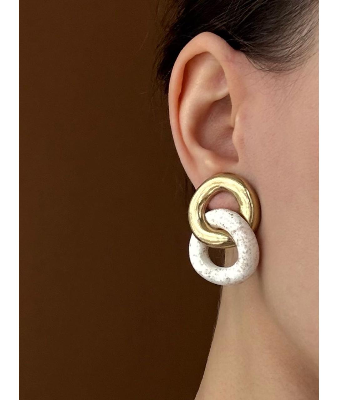 GIVENCHY Золотые металлические клипсы, фото 7