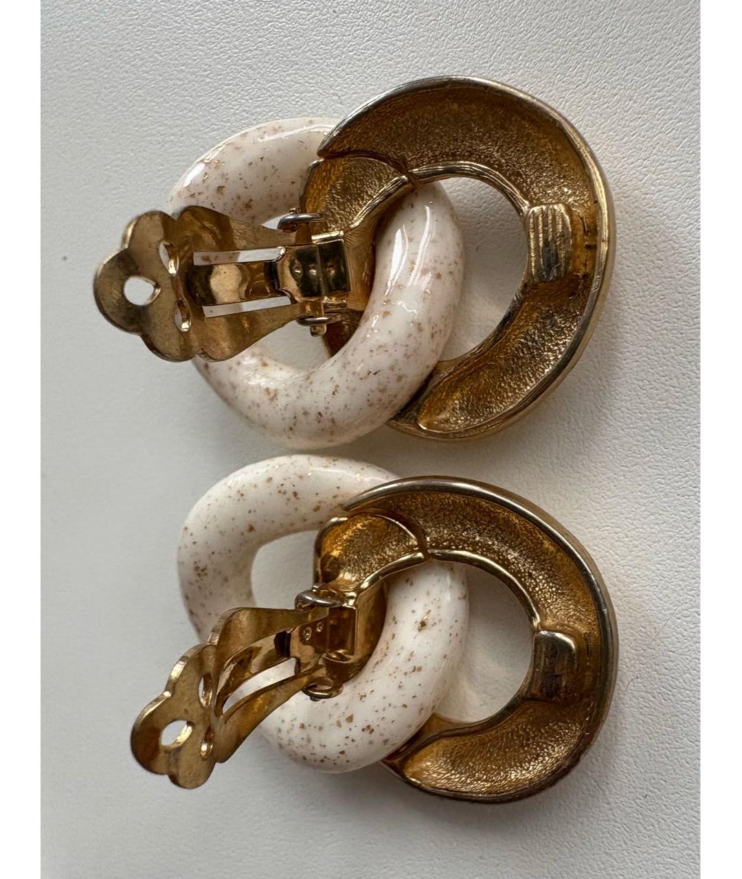 GIVENCHY Золотые металлические клипсы, фото 5