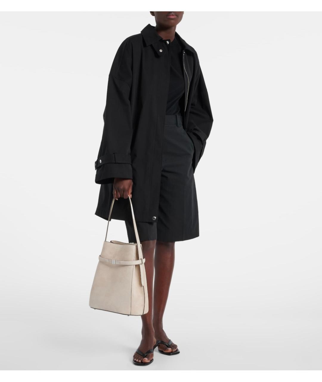 TOTEME Бежевая замшевая сумка через плечо, фото 4