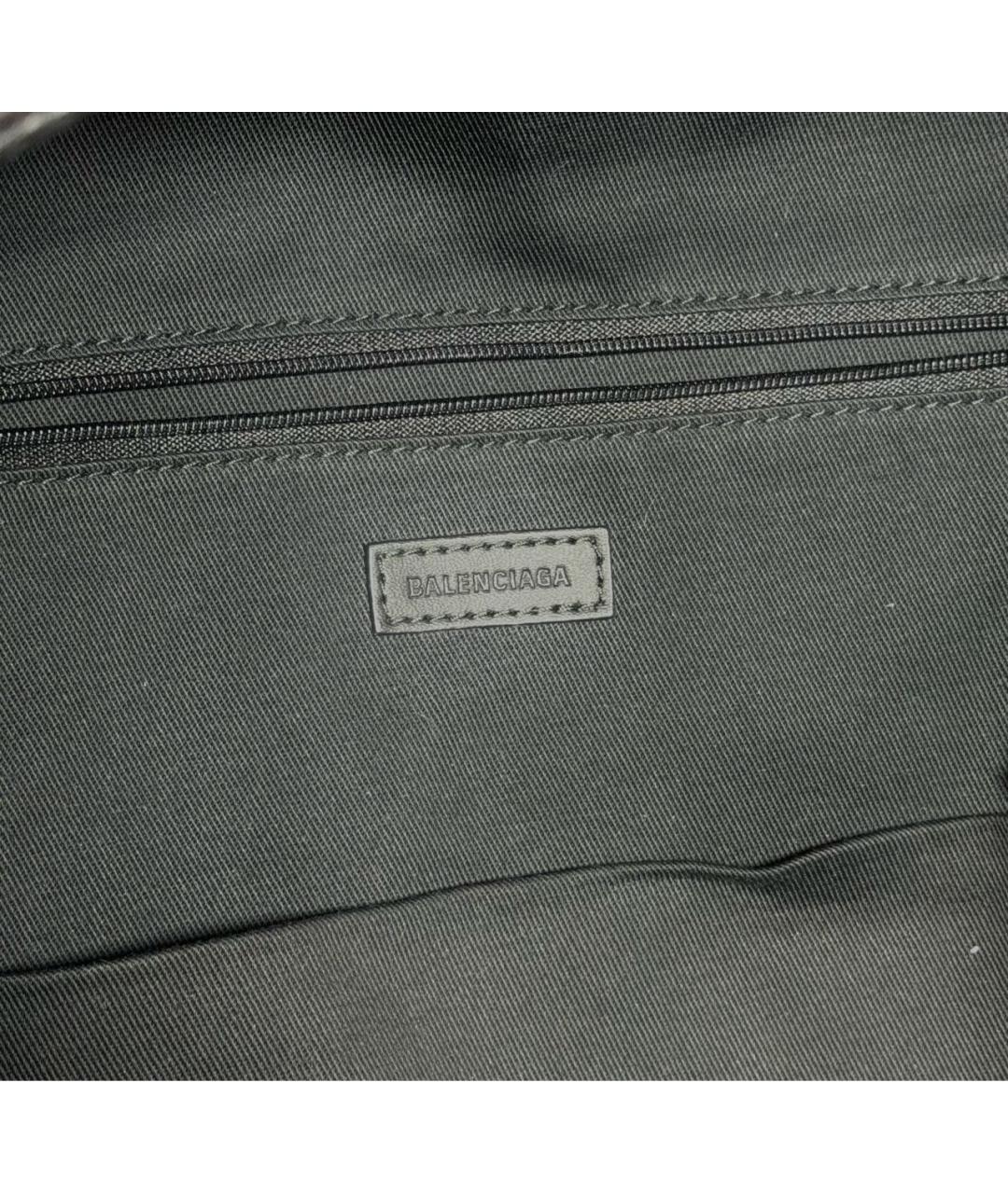 BALENCIAGA Черный кожаный рюкзак, фото 4