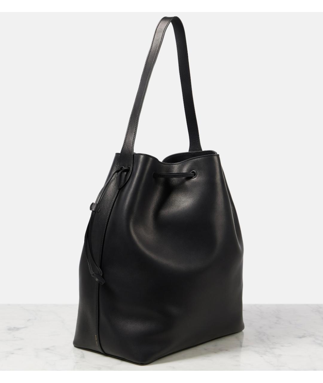 THE ROW Черная кожаная сумка через плечо, фото 5