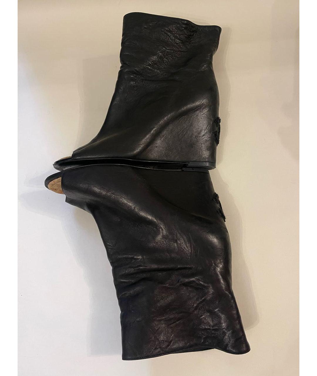 CHANEL Черные кожаные ботильоны, фото 5