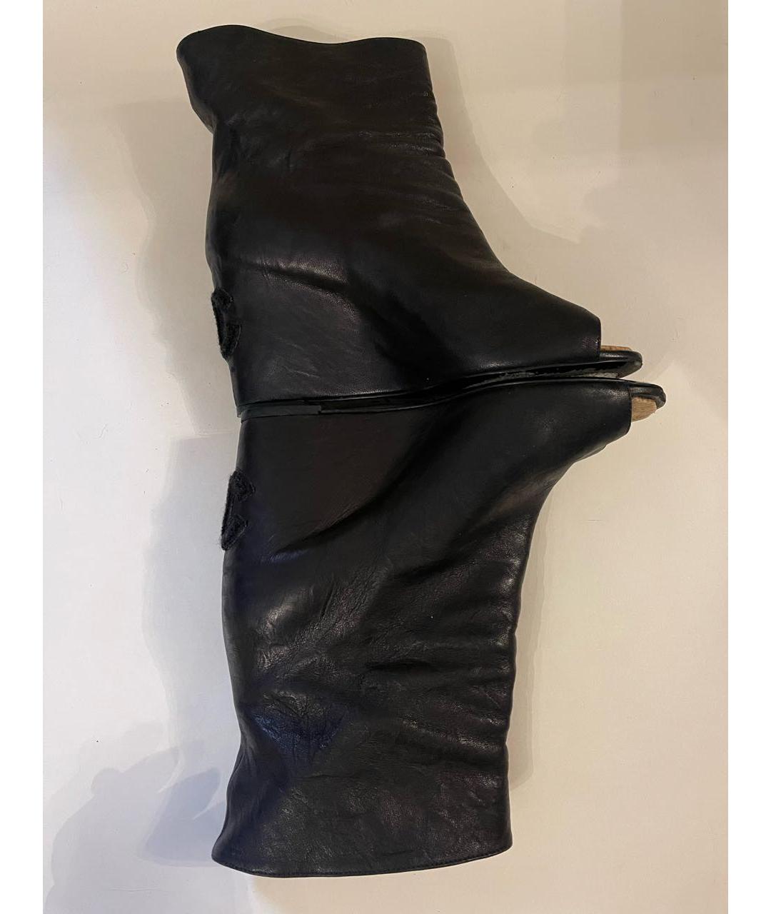 CHANEL Черные кожаные ботильоны, фото 4