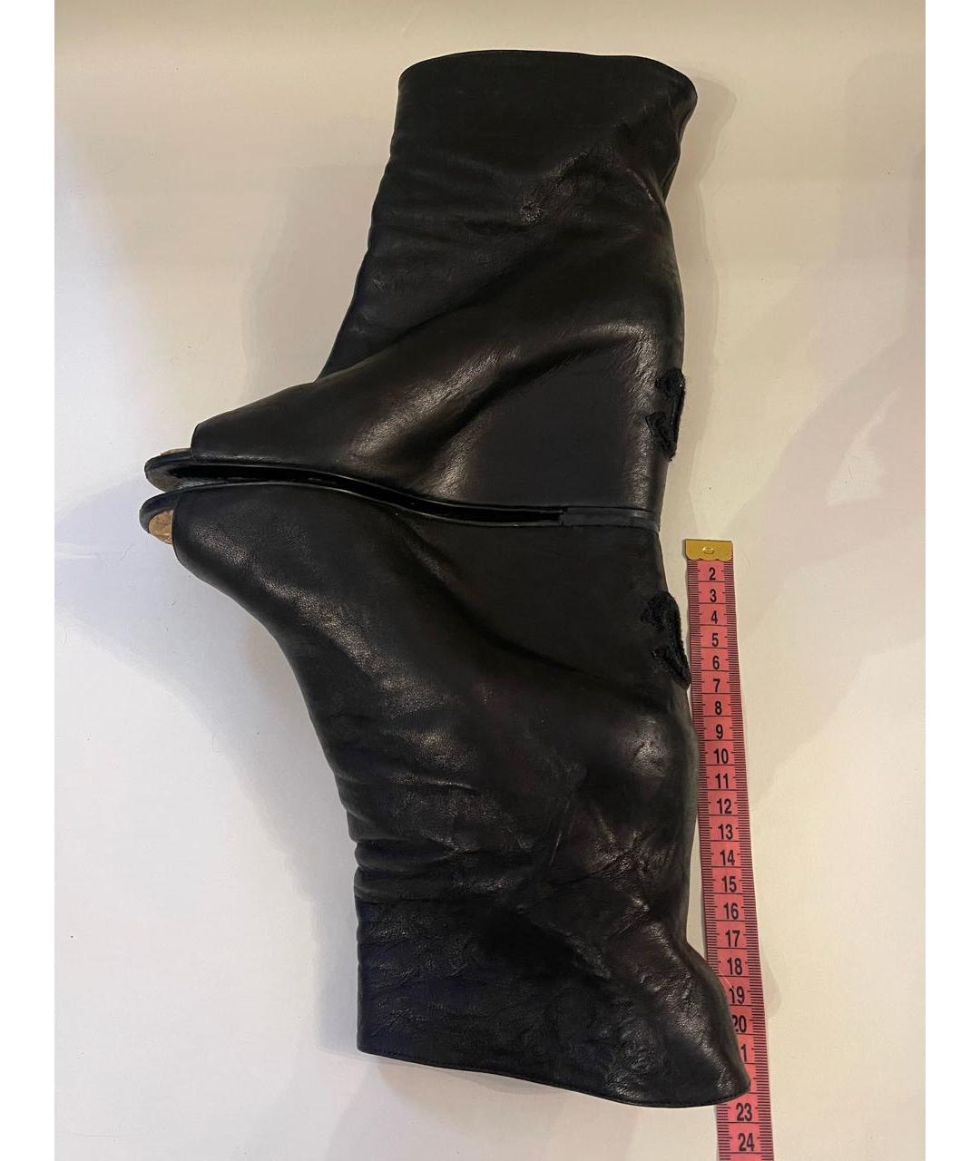 CHANEL Черные кожаные ботильоны, фото 7