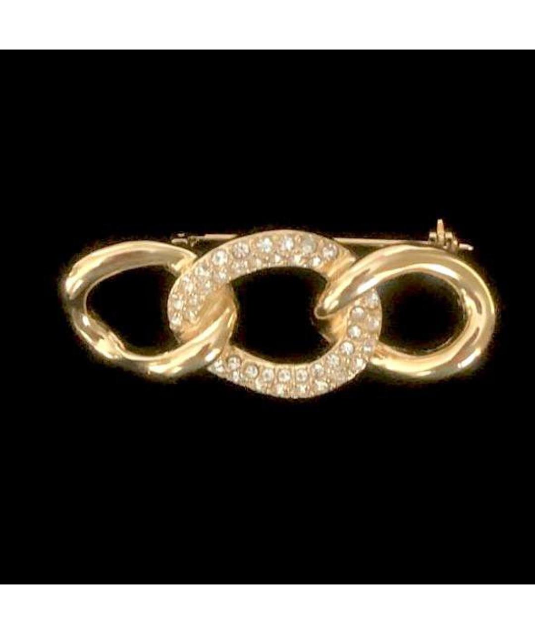 CHRISTIAN DIOR Золотая позолоченная булавка / брошь, фото 3