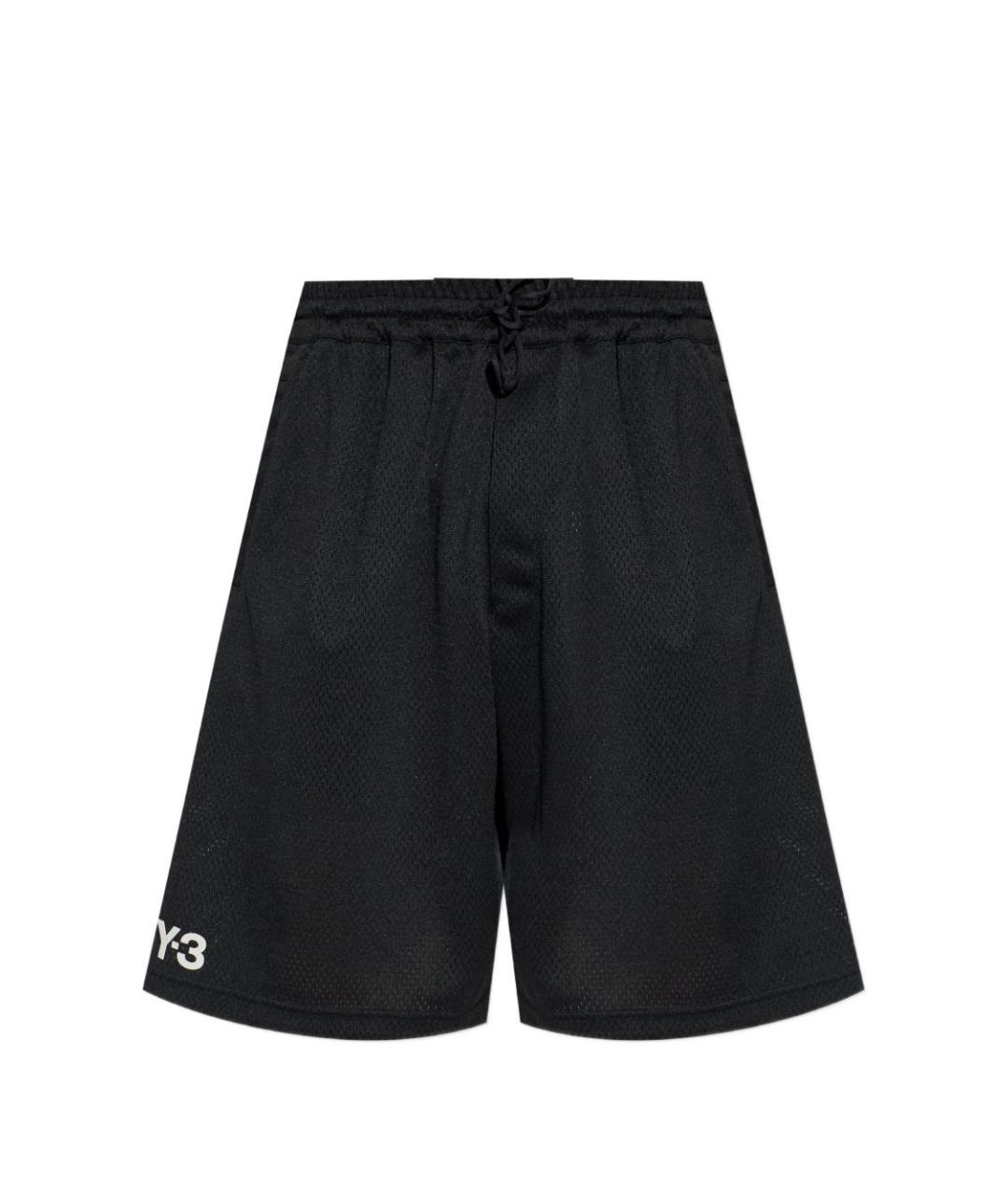 Y-3 Черные полиэстеровые шорты, фото 1