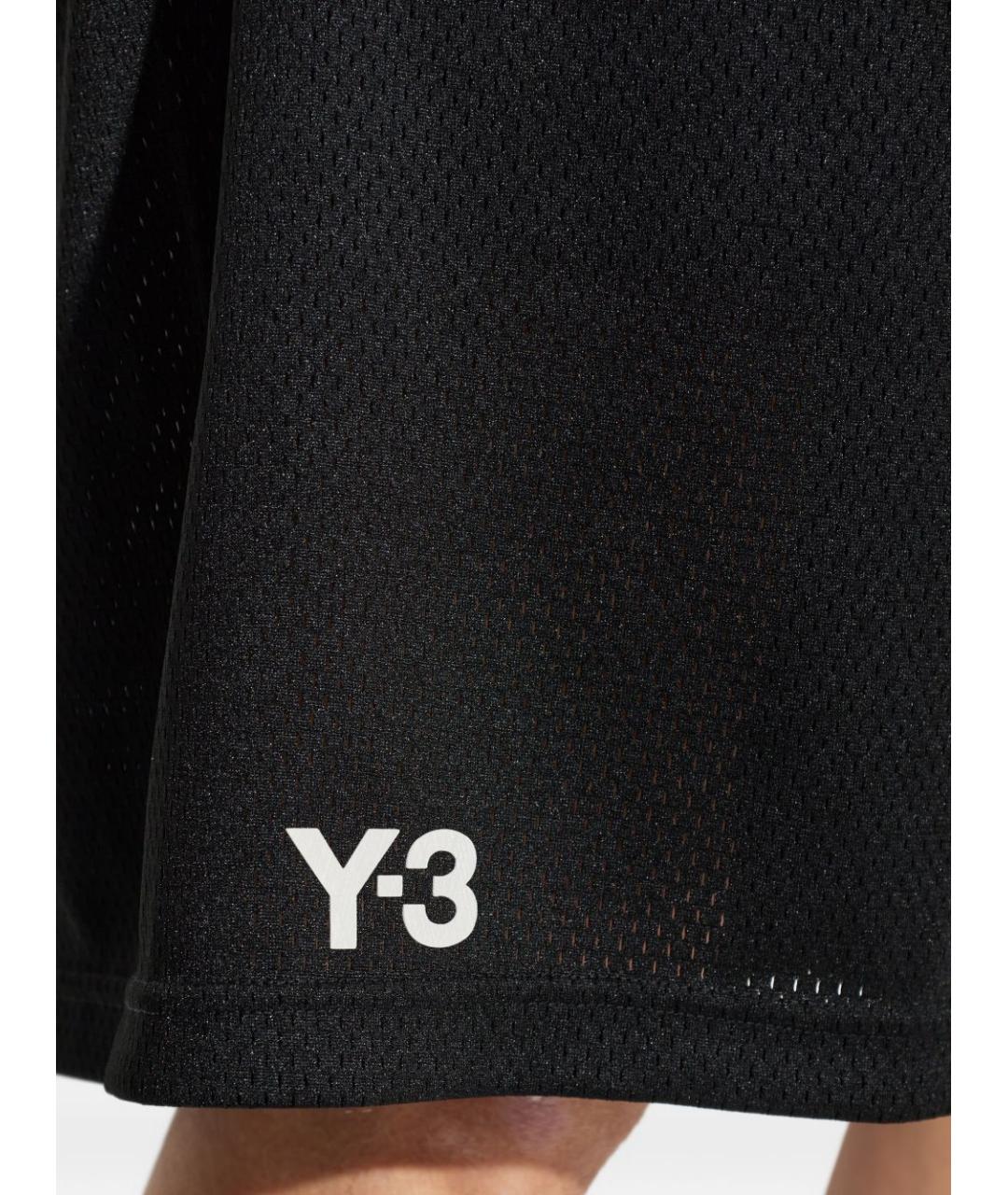 Y-3 Черные полиэстеровые шорты, фото 2