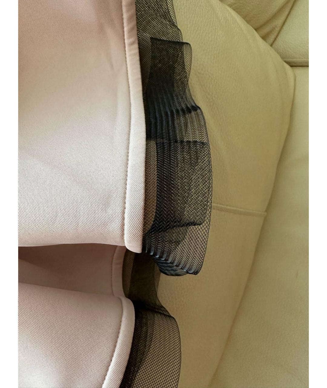 PHILIPP PLEIN Розовая полиэстеровая юбка мини, фото 4