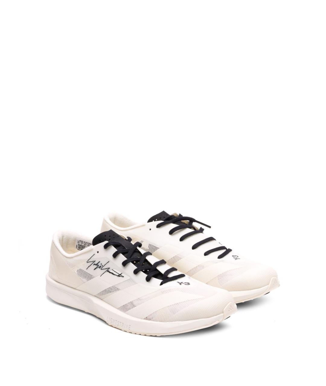 Y-3 Белые низкие кроссовки / кеды, фото 4