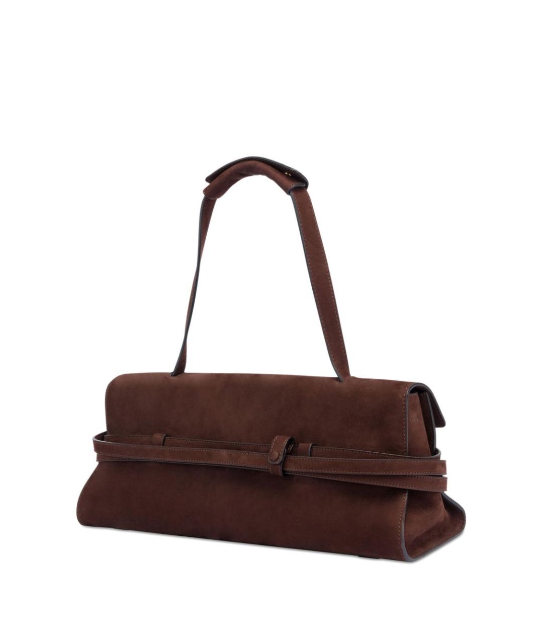 MOSCHINO Коричневая кожаная сумка через плечо, фото 2