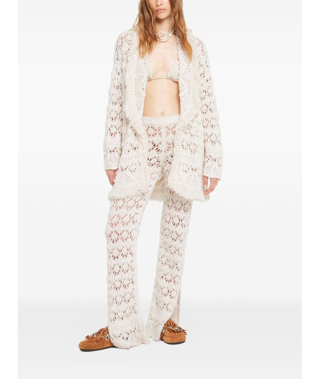 ALANUI Бежевый хлопковый кардиган, фото 5