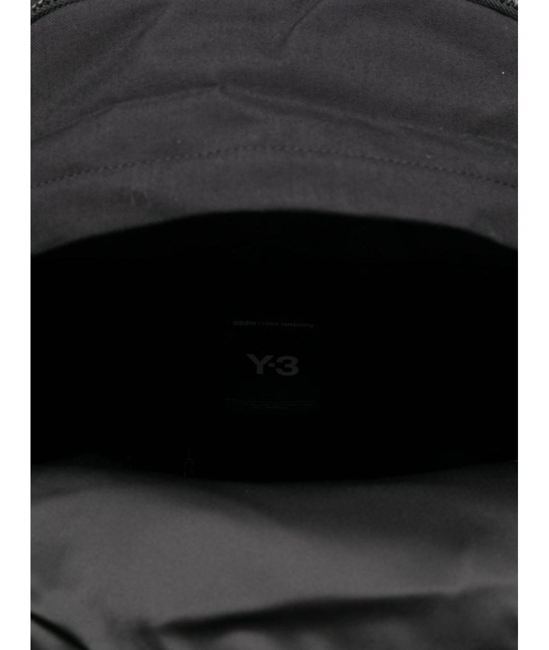 Y-3 Черный синтетический рюкзак, фото 4