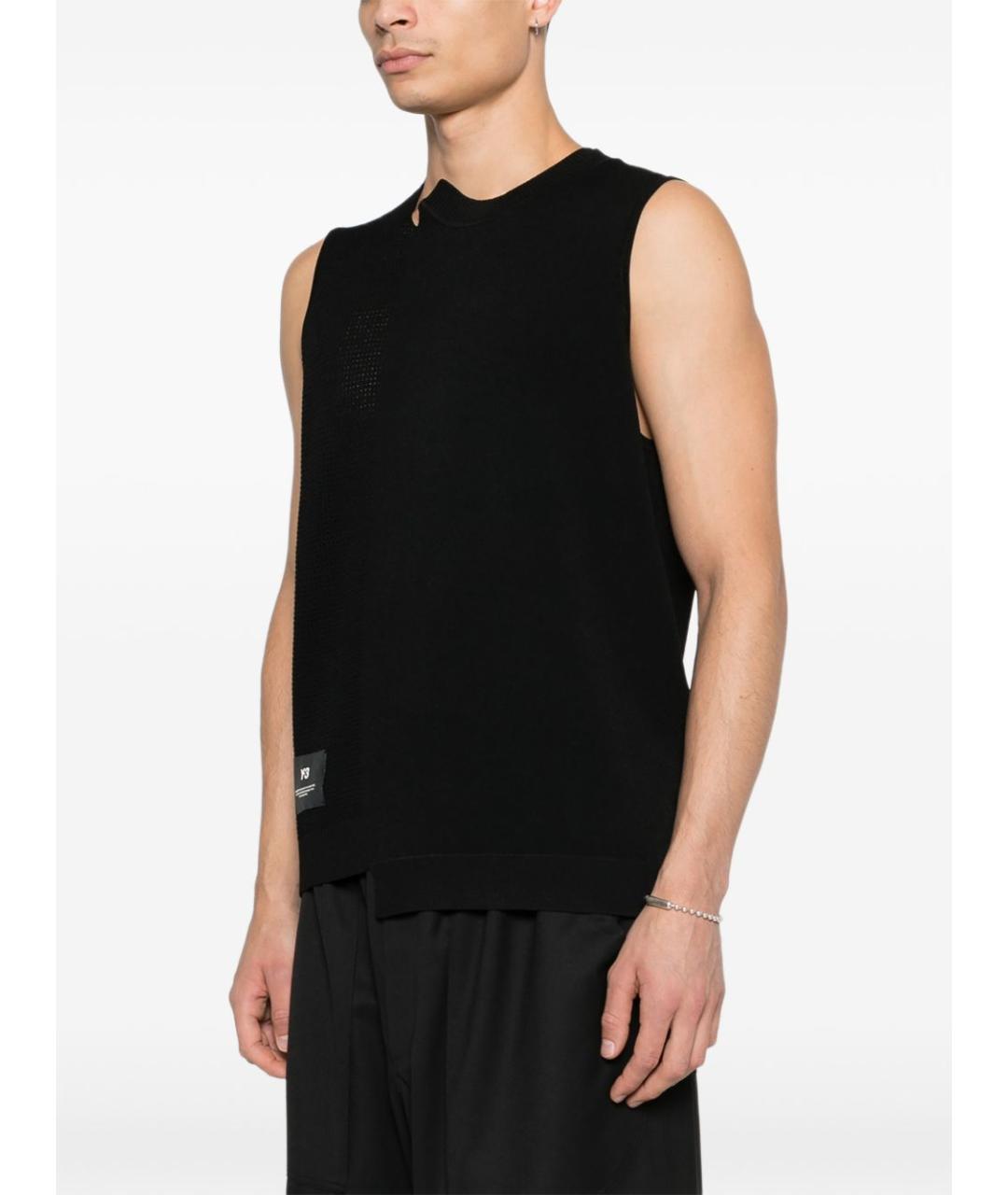 Y-3 Черная полиэстеровая жилетка, фото 5