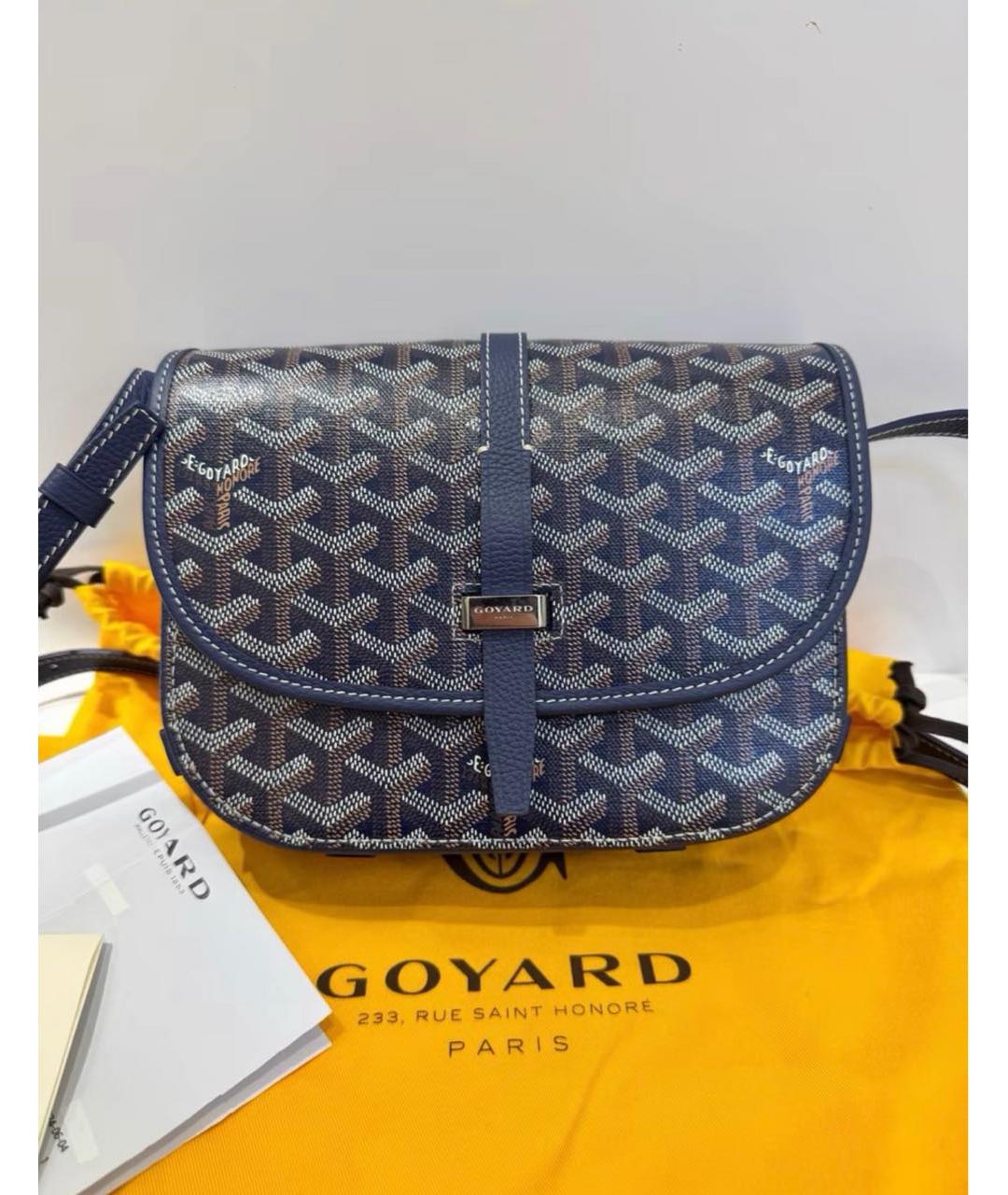 GOYARD Темно-синяя сумка на плечо, фото 9