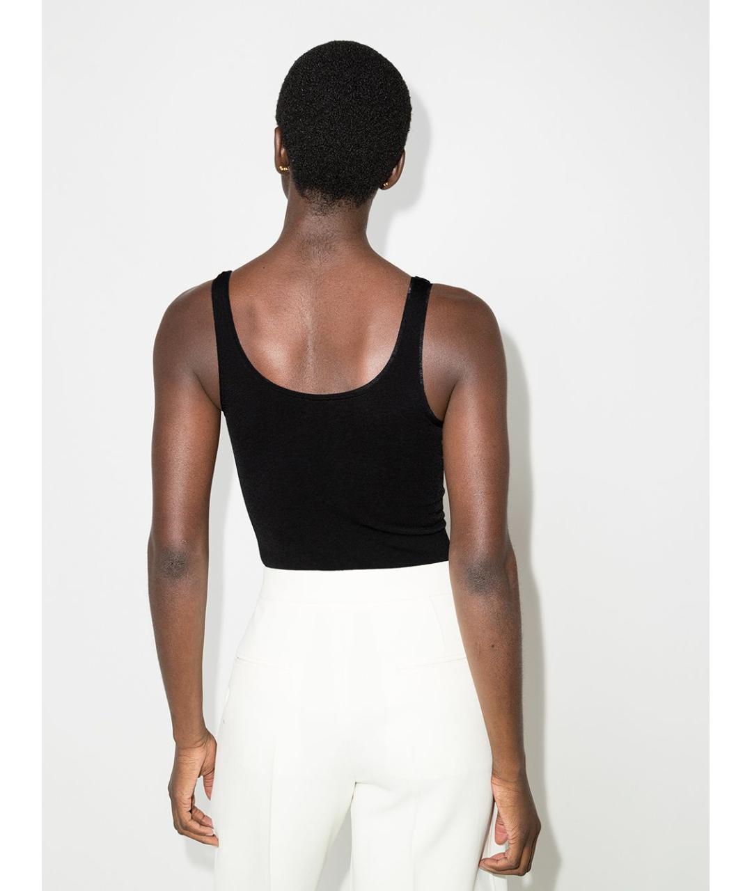 WOLFORD Черная хлопковая майка, фото 3