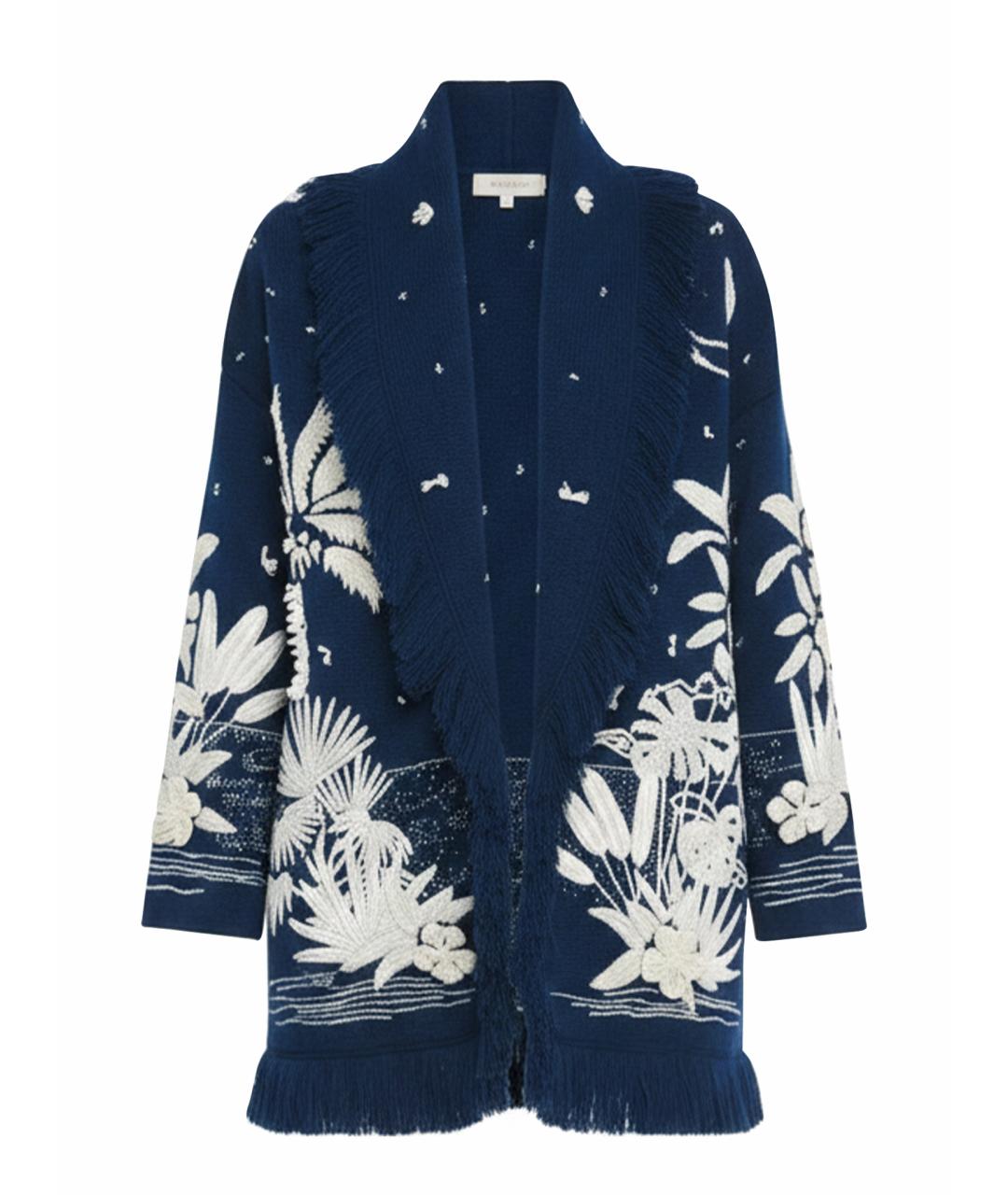 ALANUI Синий шерстяной кардиган, фото 1