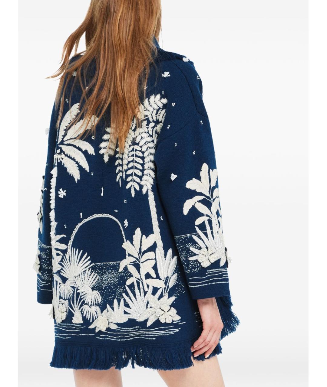 ALANUI Синий шерстяной кардиган, фото 4