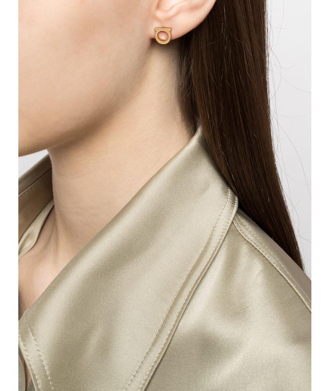 FERRAGAMO Золотые серьги, фото 2