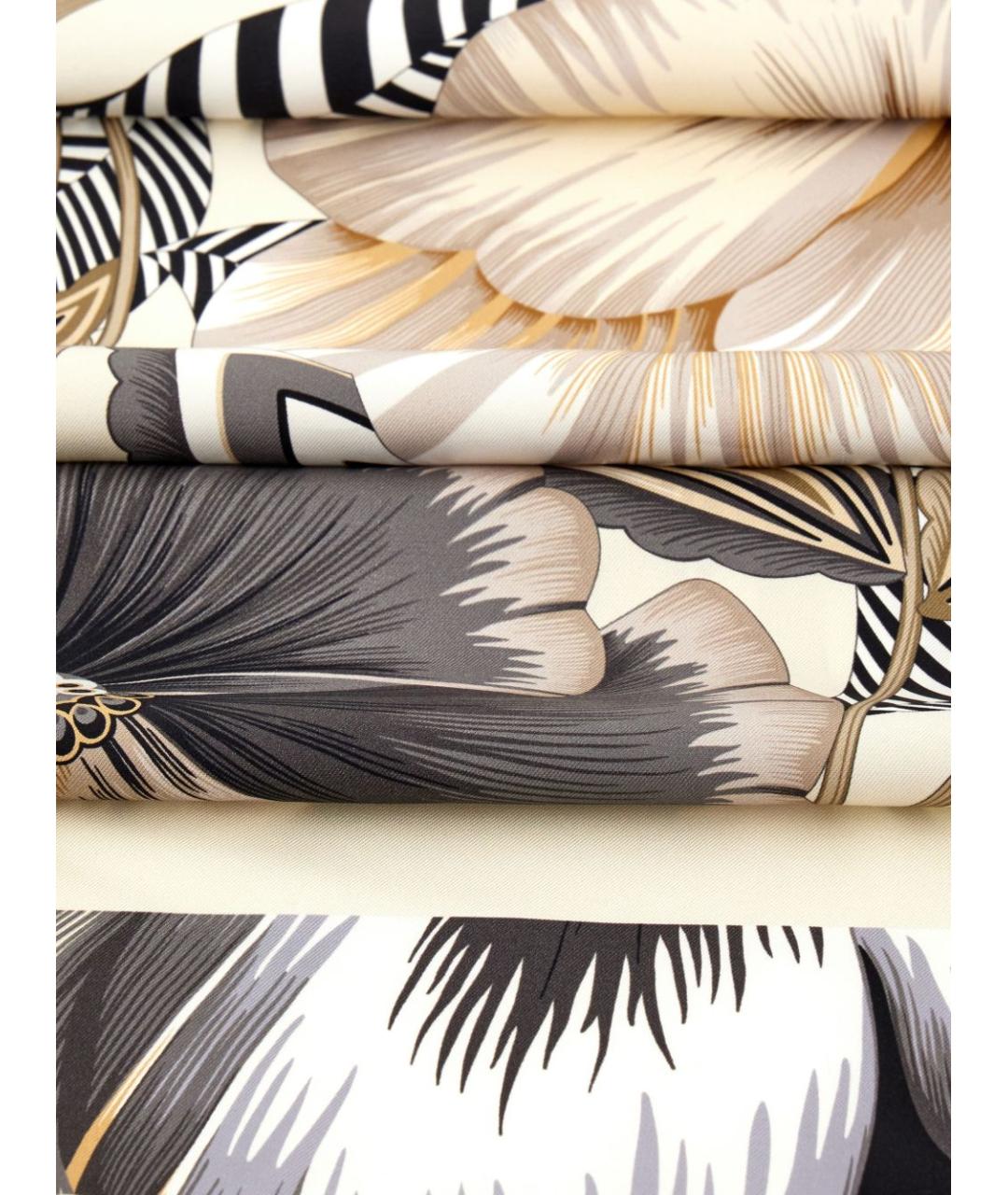 FERRAGAMO Черный шелковый шарф, фото 2