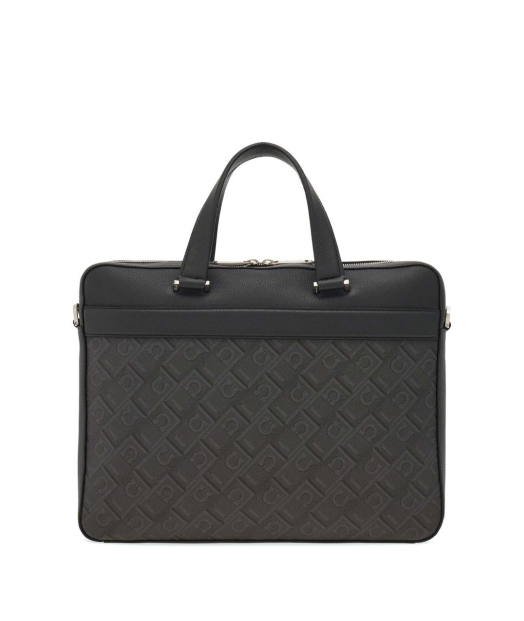 FERRAGAMO Черный портфель, фото 7