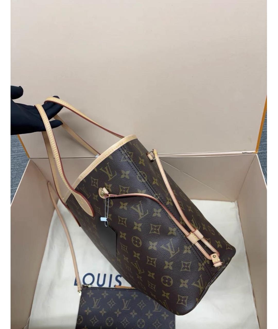 LOUIS VUITTON Коричневая сумка тоут, фото 4