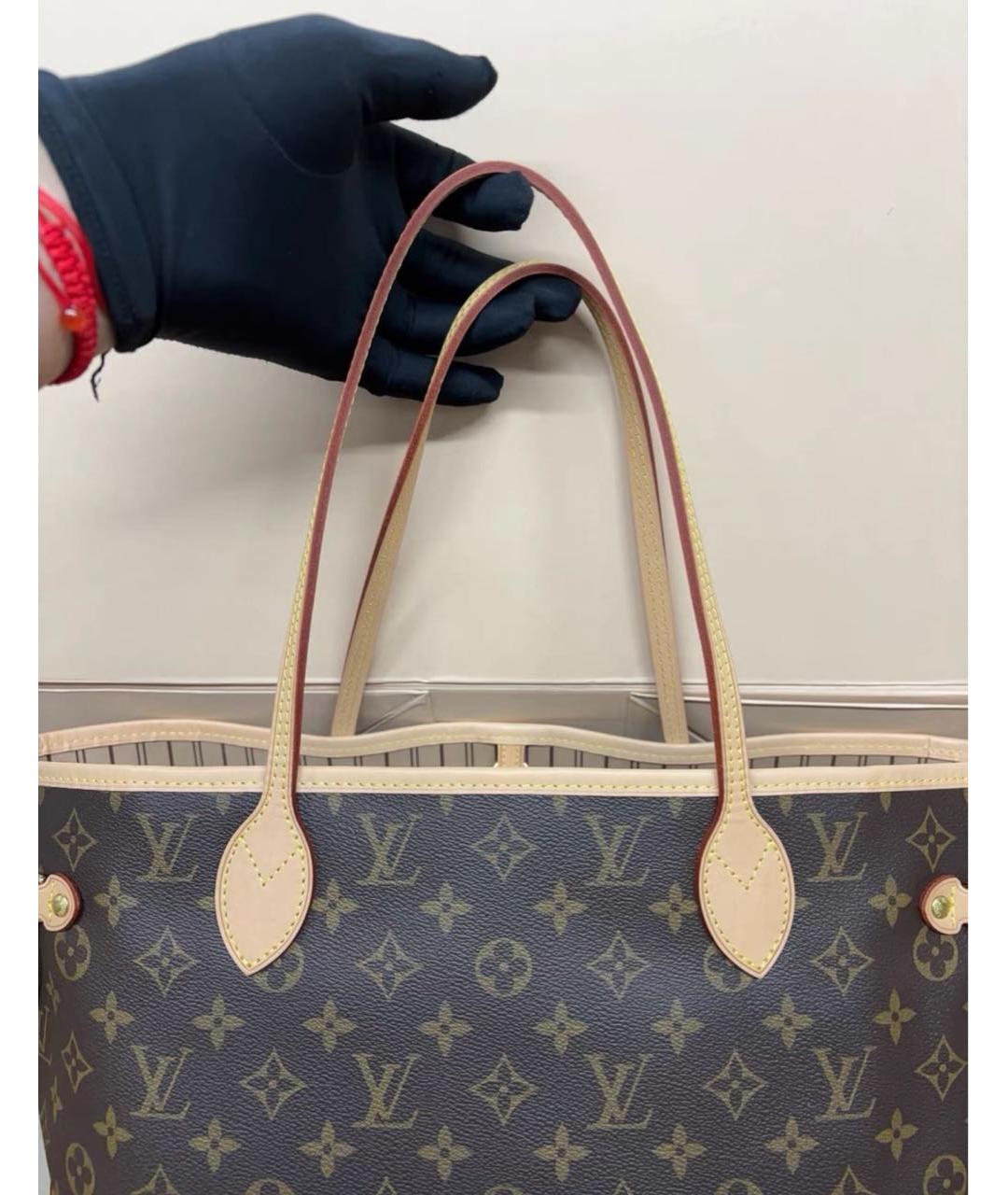 LOUIS VUITTON Коричневая сумка тоут, фото 7