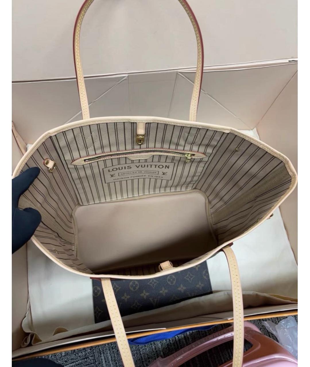 LOUIS VUITTON Коричневая сумка тоут, фото 6