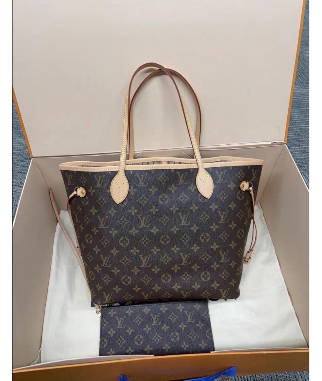 LOUIS VUITTON Коричневая сумка тоут, фото 3