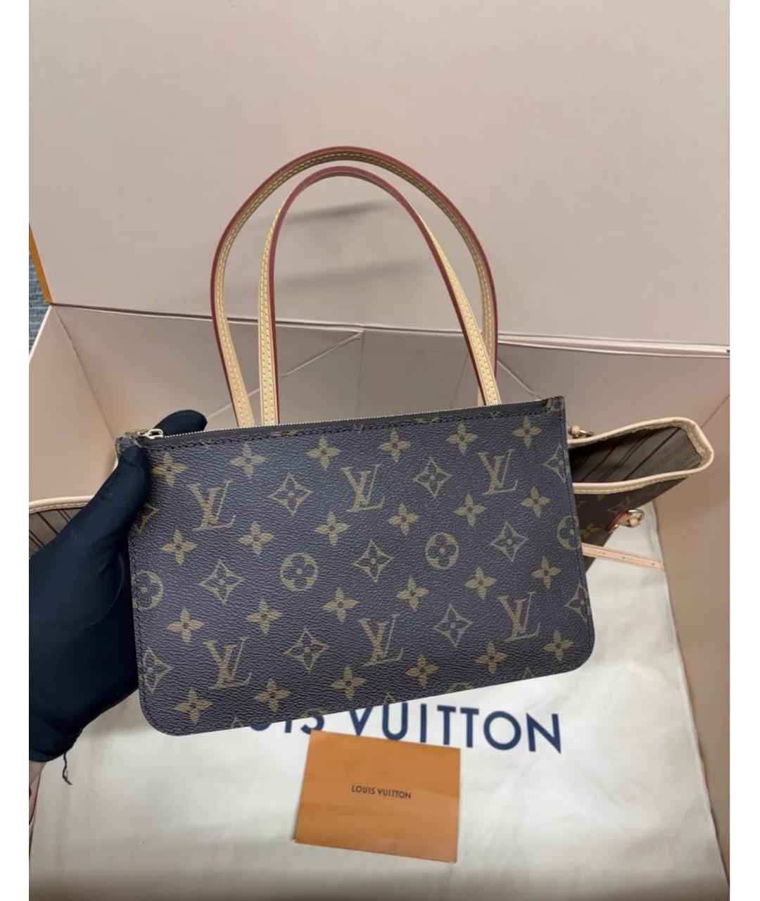 LOUIS VUITTON Коричневая сумка тоут, фото 5