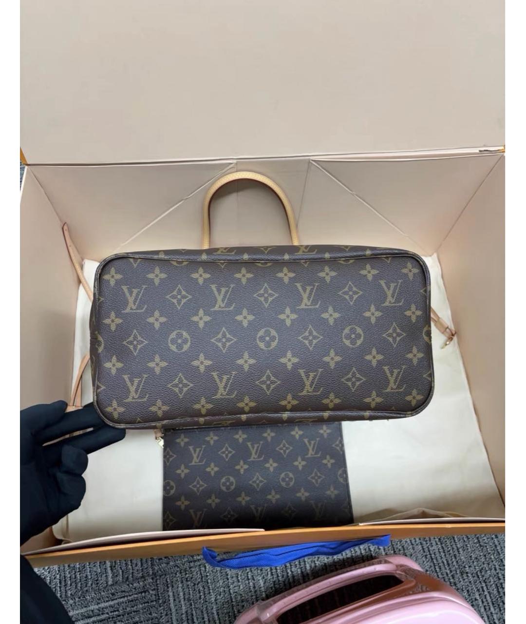 LOUIS VUITTON Коричневая сумка тоут, фото 8