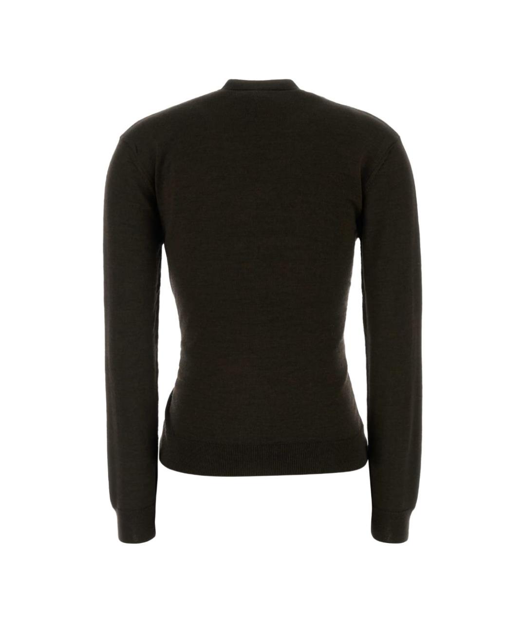 LEMAIRE Коричневый шерстяной джемпер / свитер, фото 2