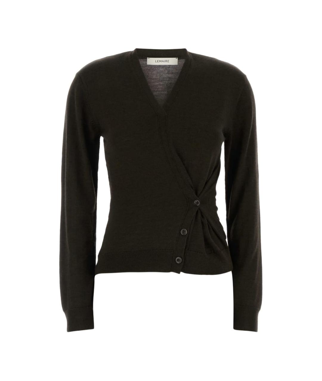 LEMAIRE Коричневый шерстяной джемпер / свитер, фото 1