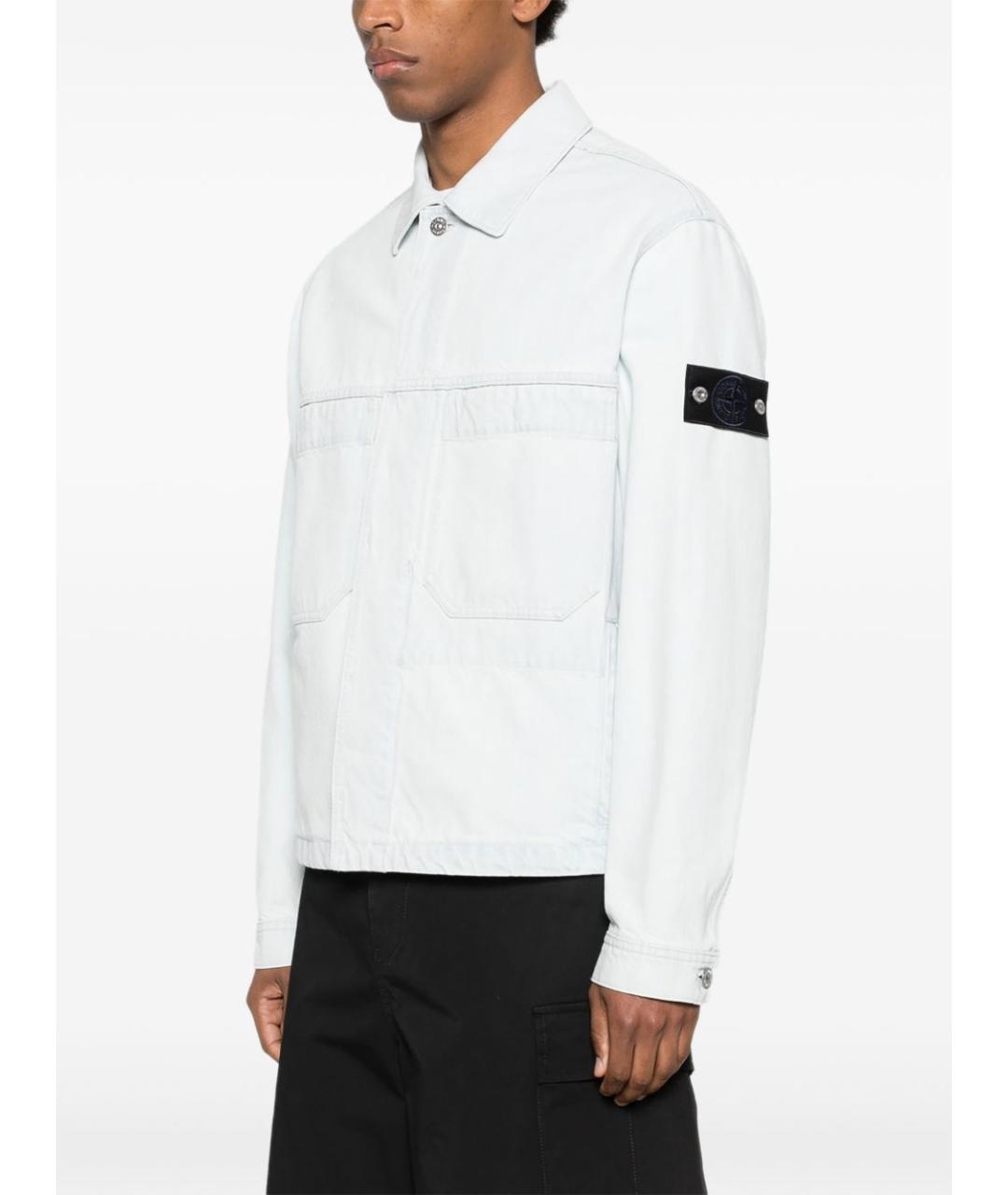 STONE ISLAND Синяя хлопковая куртка, фото 5