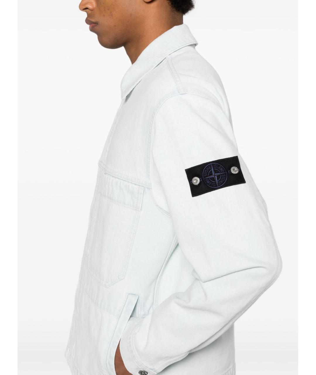 STONE ISLAND Синяя хлопковая куртка, фото 3