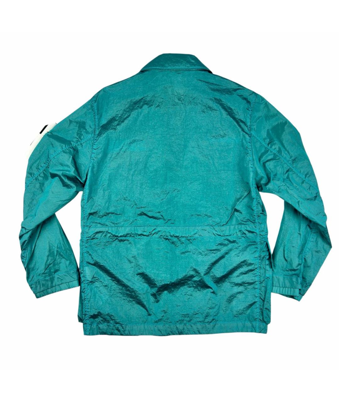 STONE ISLAND Бирюзовая полиамидовая куртка, фото 2