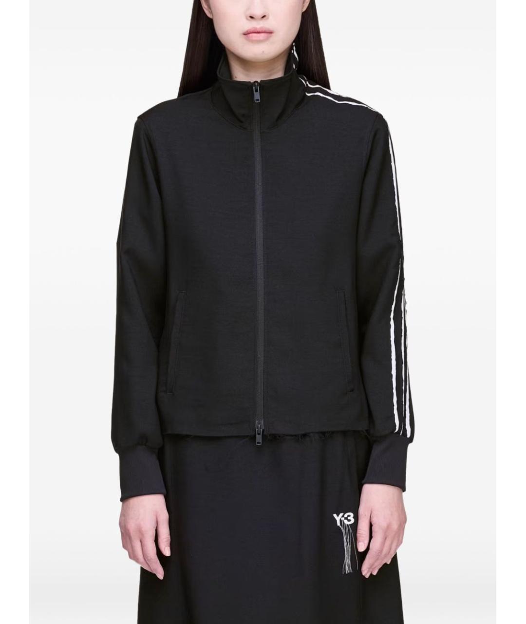 Y-3 Черный полиэстеровый джемпер / свитер, фото 3