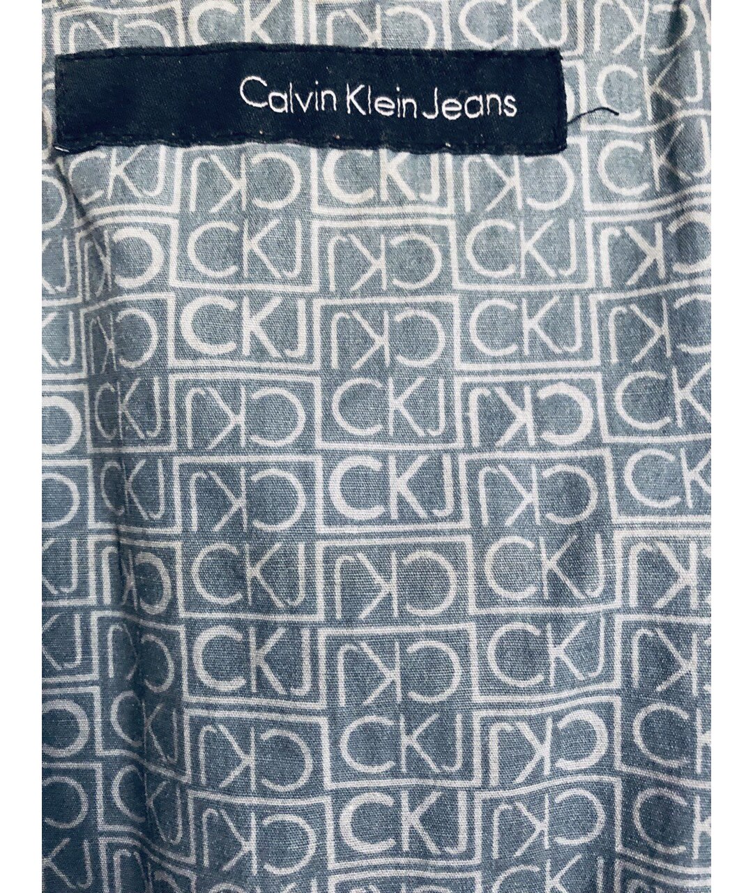 CALVIN KLEIN JEANS Темно-синее шерстяное пальто, фото 6